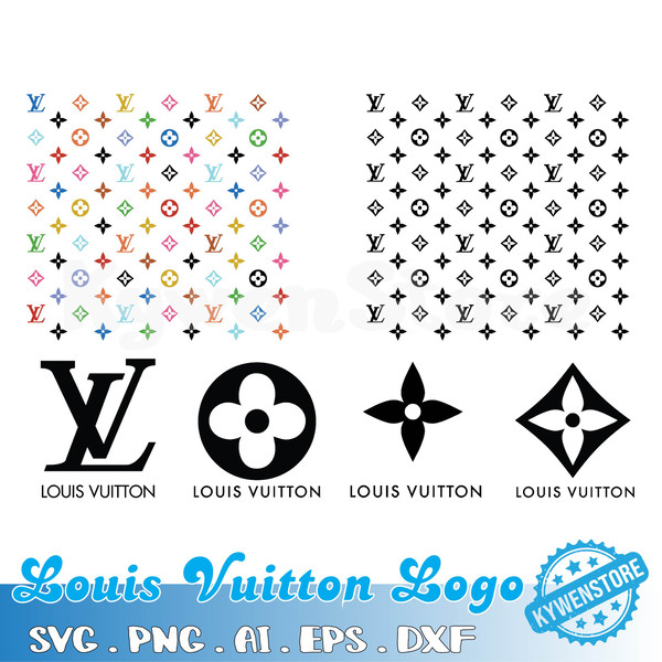 Louis Vuitton SVG Bundle  Louis vuitton pattern, Louis vuitton