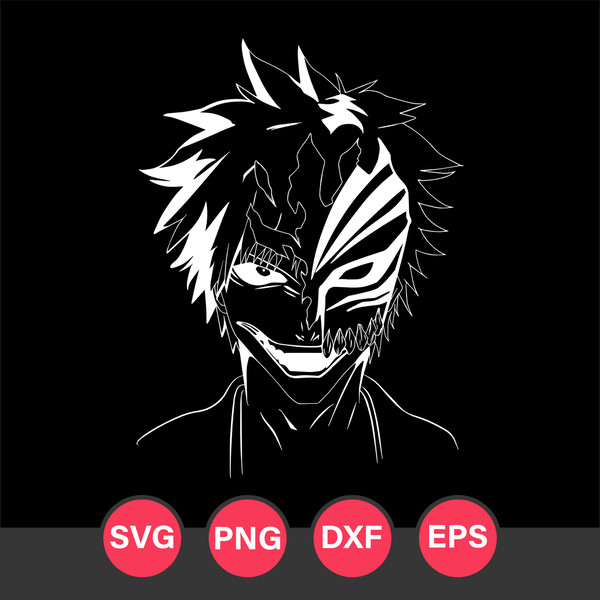 Bleach Svg, Anime Series Bleach Svg, Ichigo Bleach Svg, Ichigo Kurosaki  Svg, file for cricut, Anime svg, png, eps, dxf digital download