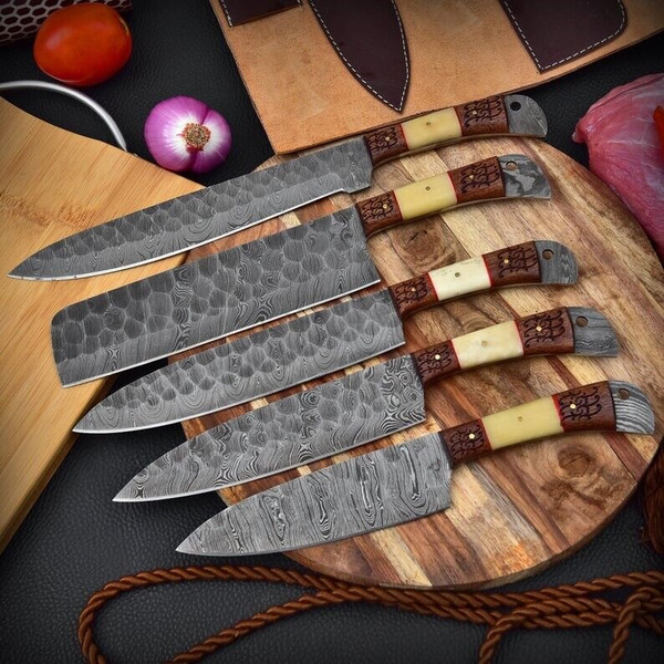 MAGNACUT chef knife set 6 Pieces CUSTOM HANDMADE Chef Knife - Inspire Uplift