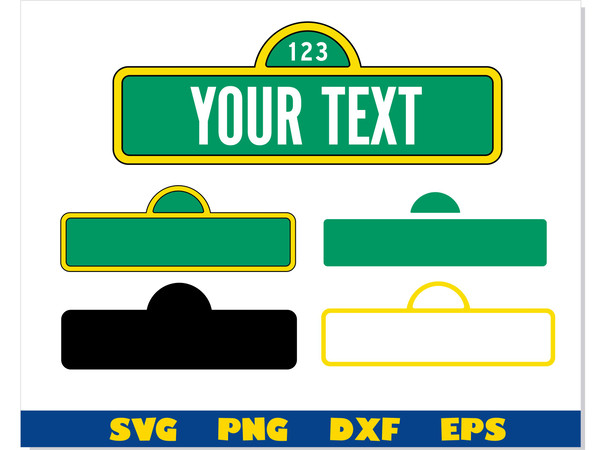 Street & Road Sign SVG Cut File