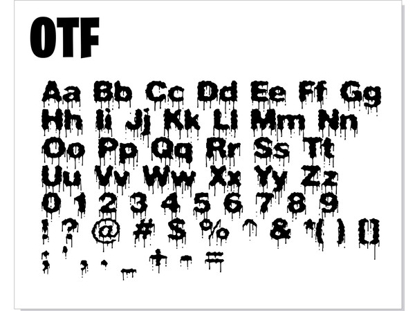 Dripping Font SVG, Dripping Alphabet, Cut Files, Svg File f - Inspire Uplift