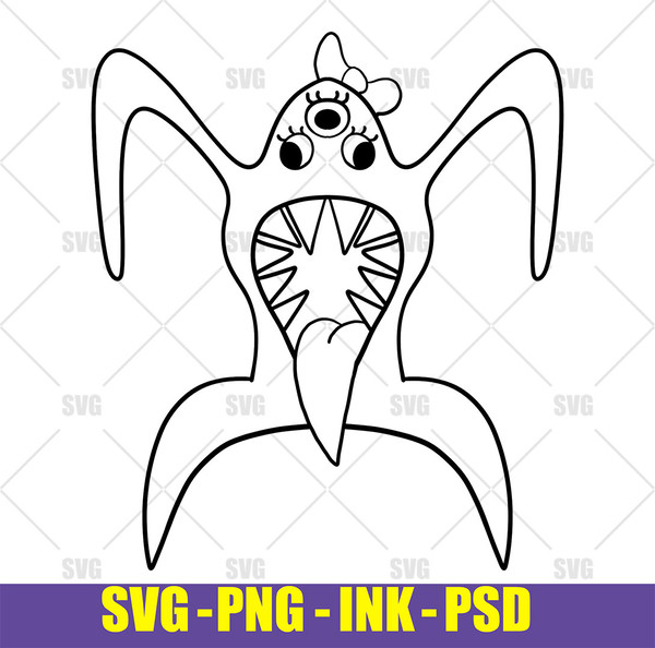 Garten Of Banban Cricut SVG, Jumpscare, Banbaleena, Jumbo Jo