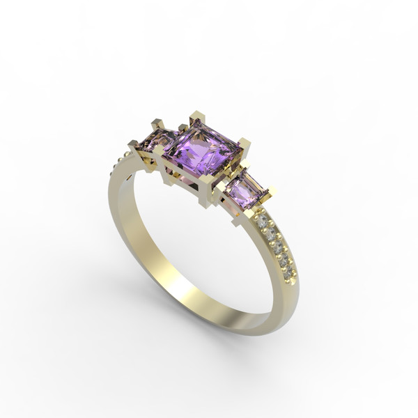 3d model of a jewelry ring and earrings with a large gemstones for printing (1).jpg