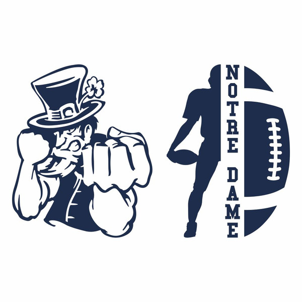 Notre Dame Fighting Irish Logo PNG Transparent & SVG Vector - Freebie Supply