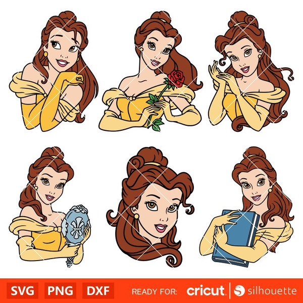 disney princess belle silhouette clip art