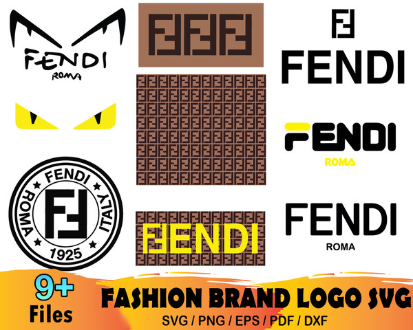 Fendi Svg, Fendi brand Logo Svg, Fendi Logo Svg, Fashion Log