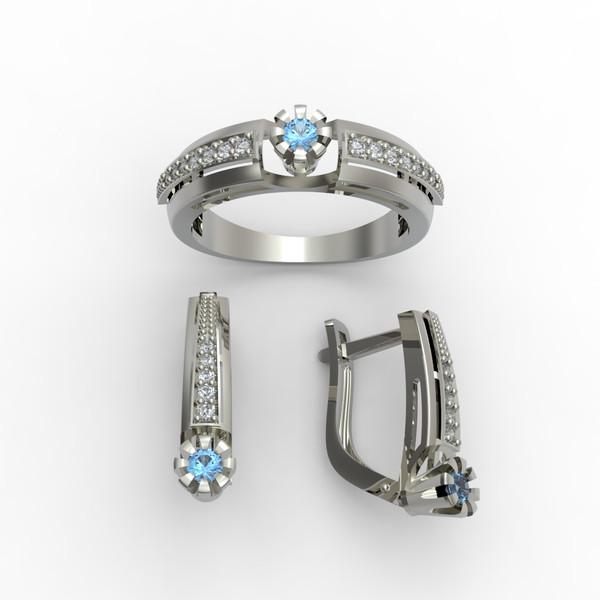 3d model of a jewelry ring and earrings with a large gemstone for printing (3).jpg