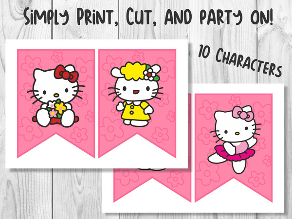 Hello Kitty Birthday Banner 