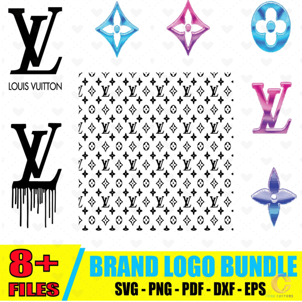 Louis Vuitton Logo Svg Bundle, LV Svg, LV Logo Svg - Inspire Uplift