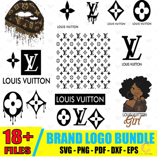 Louis Vuitton Logo Bundle, Louis Vuitton Svg, LV Svg, LV Gir - Inspire  Uplift