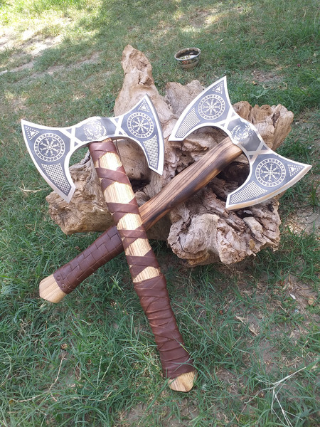 double sided axe symbolism