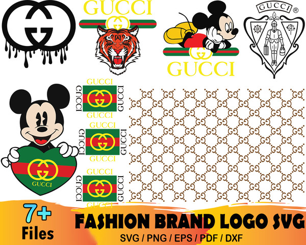 Minnie Mouse Gucci Style logo vector. Download free Minnie Mouse