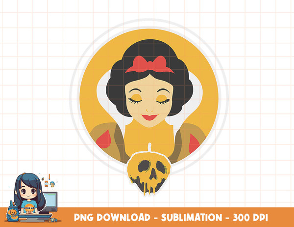 Disney Snow White and Poisoned Apple Halloween png, sublimation, digital print.jpg