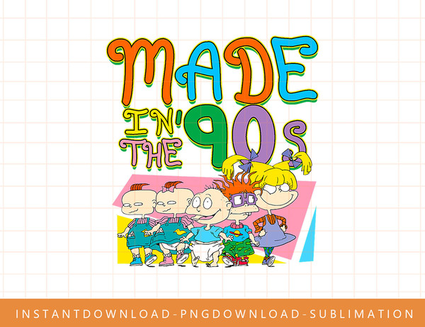 Mademark x Rugrats - Made in the 90s - Nineties Baby png, sublimate, digital print.jpg