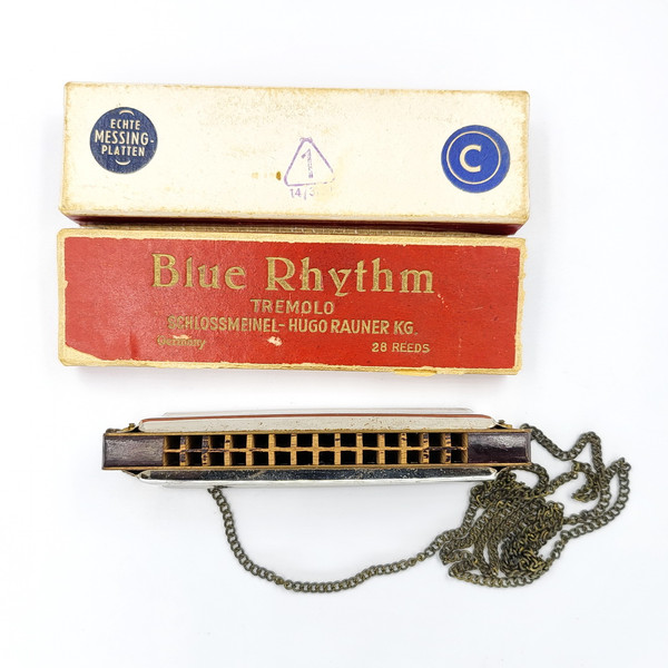 6 Vintage Germany harmonica BLUE RHYTHM Hugo Rauner KG.jpg