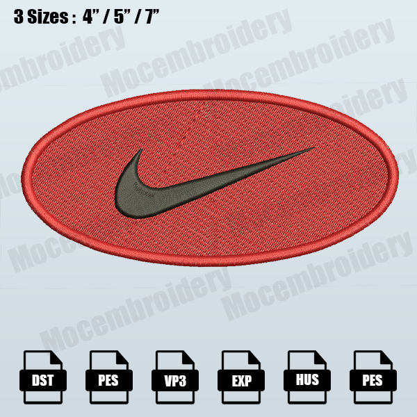 3 White Nike Air iron-on patch