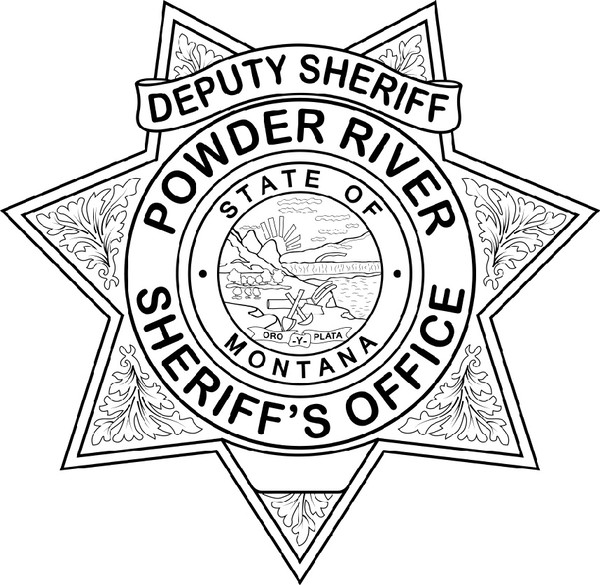 Deputy Sheriff svg badge Powder River County Sheriffs Office vector logo Montana, Sheriff star dxf cnc cut laser engraving cricut file.jpg