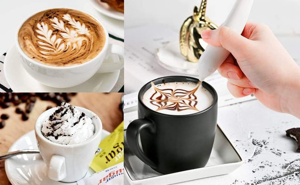 Coffee Art Pen Electric, Cocoa Latte Pen Coffee Spice Pen Cake