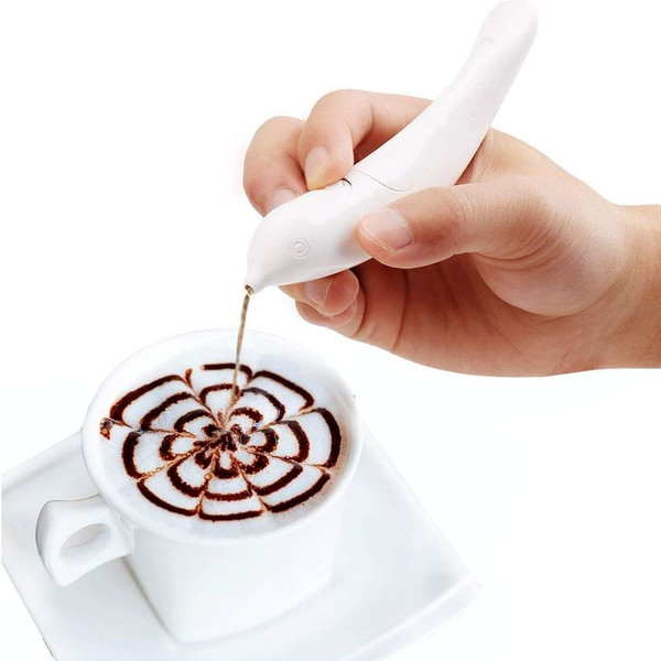 Latte Pen Electric Coffee Pen Spice Pen for Food Art DIY Cre