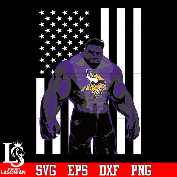 Minnesota Vikings 18'' Team Logo Bigfoot Silhouette Desktop Art