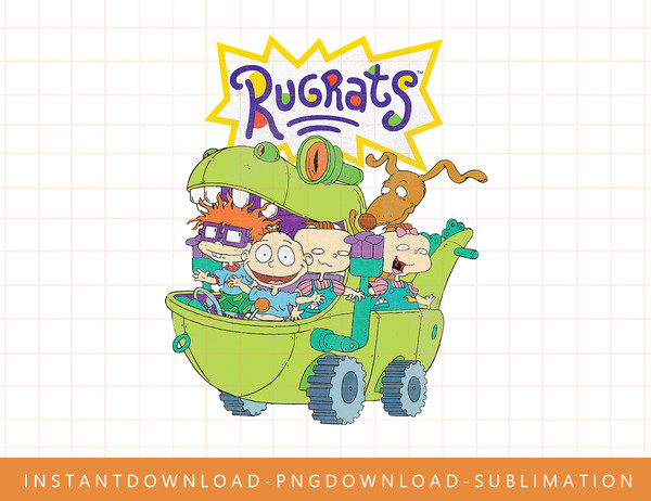 Nickelodeon Rugrats Reptar Wagon Logo png, sublimate, digital print.jpg