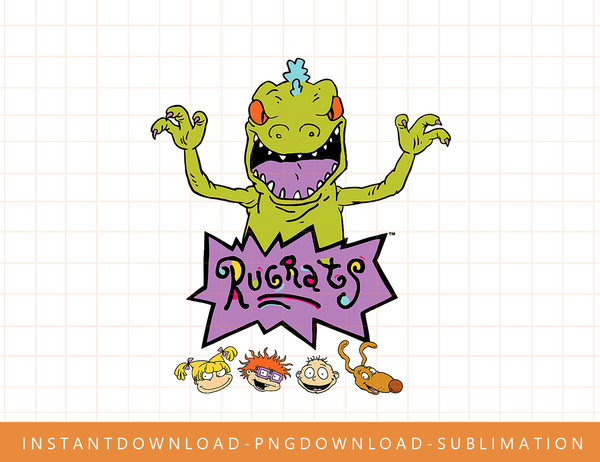 Reptar Below View Of Chucky, Tommy png, sublimate, digital print.jpg