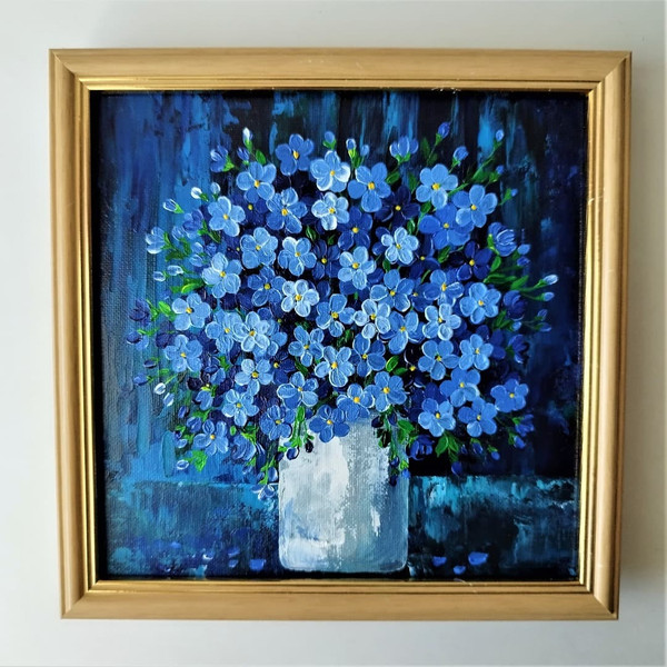 Bouquet-forget-me-nots-acrylic-painting-impasto-art-wall-decor.jpg