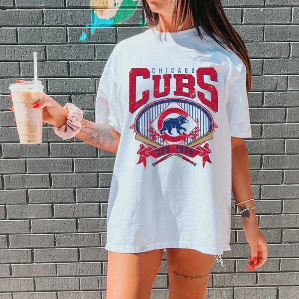 Vintage Chicago Cubs Sweatshirt, Chicago Baseball Shirt, Chi - Inspire  Uplift