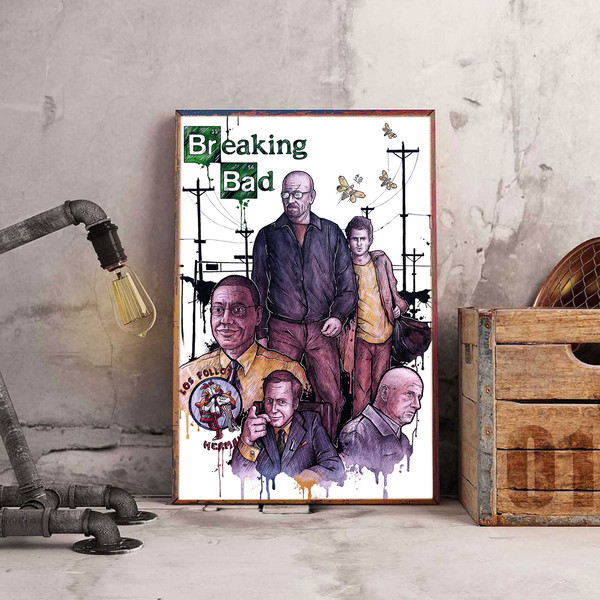 Breaking Bad Wall Art, Breaking Bad Poster, Movie Decoration Inspire