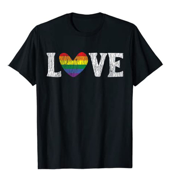 Vintage Rainbow Love Proud Family Matching Gay Lesbian LGBTQ T-Shirt.jpg