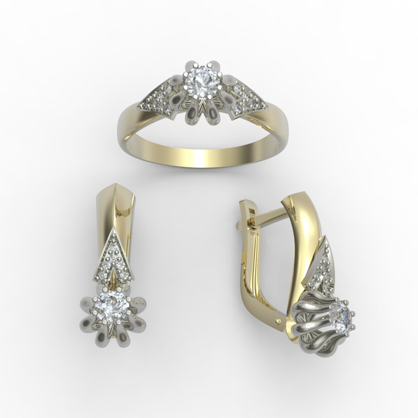 3d model of a jewelry ring and earrings with a large gemstone for printing (1).jpg