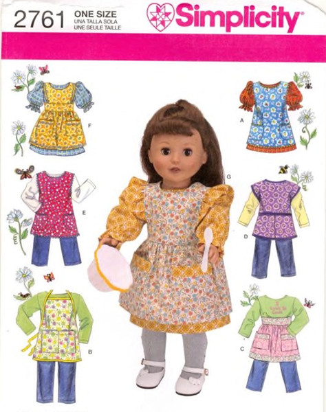 Simplicity 2761 - 18 inch (45.5 cm) doll clothes sewing patterns.jpg