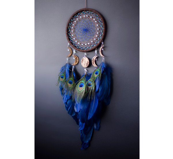 blue peacock dream catcher 5.jpg