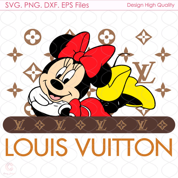 Louis Vuitton & Disney Minnie Mouse SVG, Louis Vuitton Logo