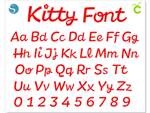 Hello Kitty font OTF, Hello Kitty Font SVG, Hello Kitty font - Inspire ...