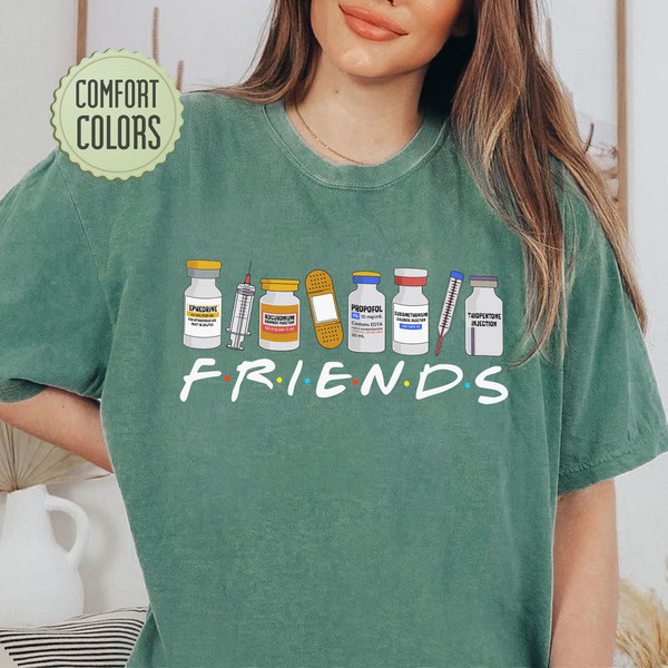 Nurse Friends Comfort Colors Shirt, RN Nurse T Shirt, Lvn Lp - Inspire  Uplift