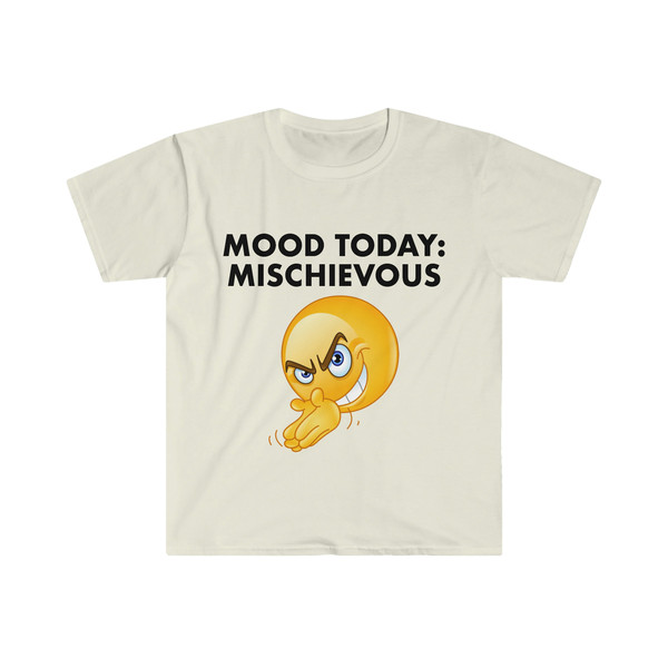 Funny Meme TShirt, Mood Today MISCHIEVOUS Joke Tee, Gift Shirt - 5.jpg