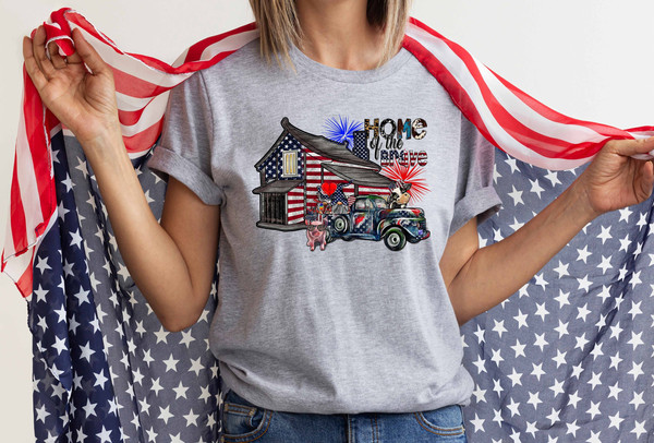 4th Of July Shirt, Home Of Brave Shirt, fourth Of July Family Shirt, Family Matching Shirt, Independence Day Shirt, Merica , Memorial Day - 1.jpg