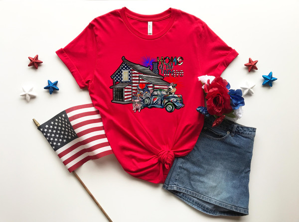 4th Of July Shirt, Home Of Brave Shirt, fourth Of July Family Shirt, Family Matching Shirt, Independence Day Shirt, Merica , Memorial Day - 2.jpg
