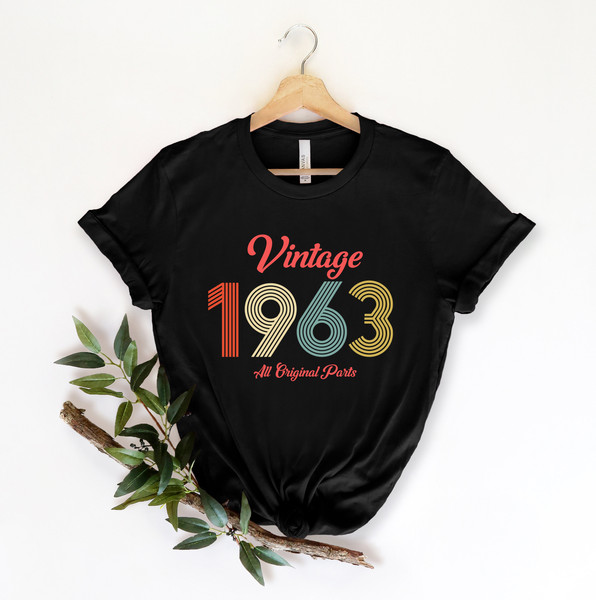 60th Birthday Shirt, Vintage T Shirt, Vintage 1963 Shirt, 60th Birthday Gift for Women, 60th Birthday Shirt Men, Retro Shirt, Vintage Shirts - 2.jpg