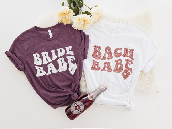 Bach Babe Shirt, Bride Babe Shirts, Hen Do Party, Team Bride Tee, Bride Party Costume, Wedding Party T Shirt, Bridal Party Shirts - 2.jpg