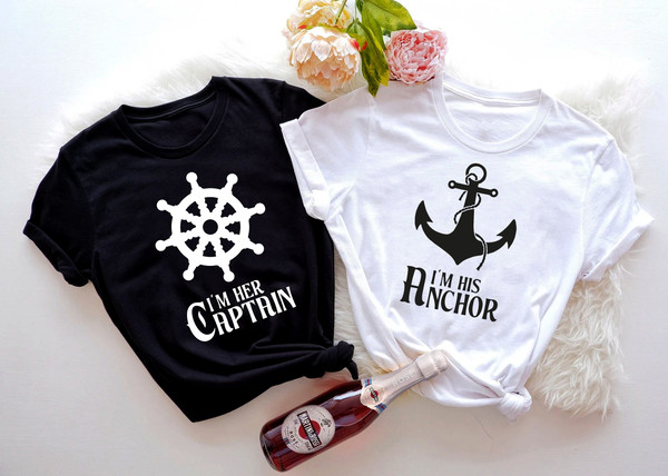 Couples Matching Shirts, I'm Her Captain, I'm His Anchor, Couples