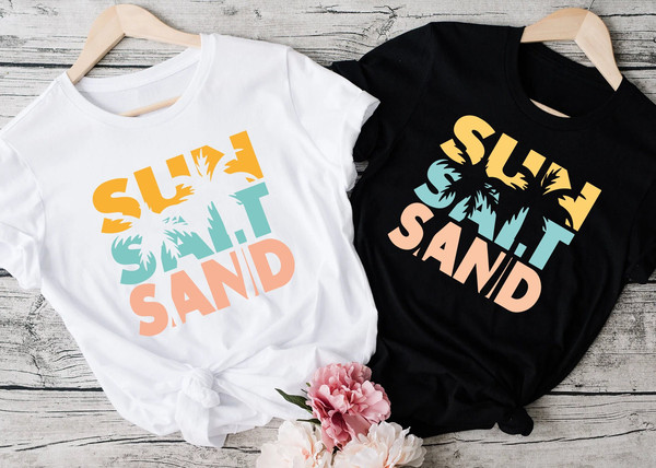Sun Salt Sand Shirt, Summer Shirt, Beach Shirt, Vacation Shirt, Holiday Shirt, Beach T-Shirt, Summer T-Shirt - 1.jpg