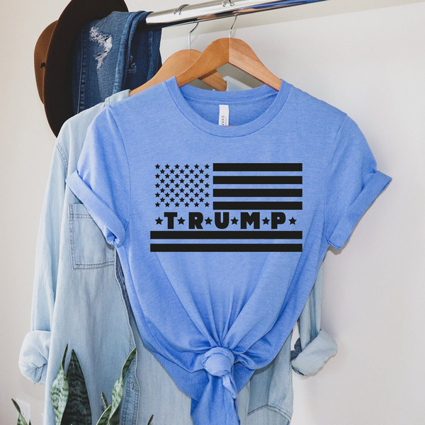 Trump Flag Shirt, 2024 Trump Shirt, Republican T Shirt, Voting Shirt, MAGA Ladies Shirt, MAGA 2024, Trump Election Tee, MAGA Men's Shirts - 1.jpg