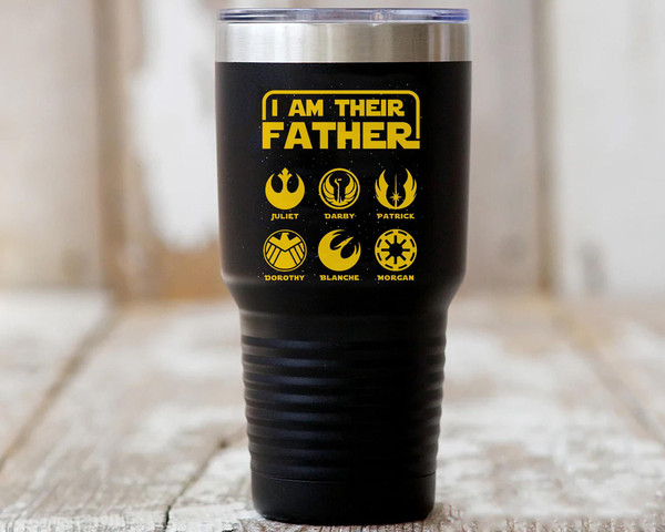 Custom Name I Am Their Father Star Wars Symbols Coffee Mug  Star Wars Dad Cup  Father and Kids  Personalized Father's Day Gift Ideas - 4.jpg