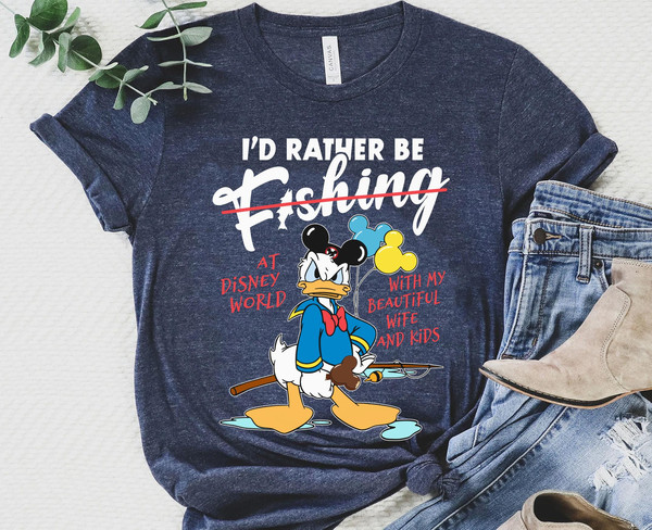 I'd Rather Be Fishing Kids T shirt