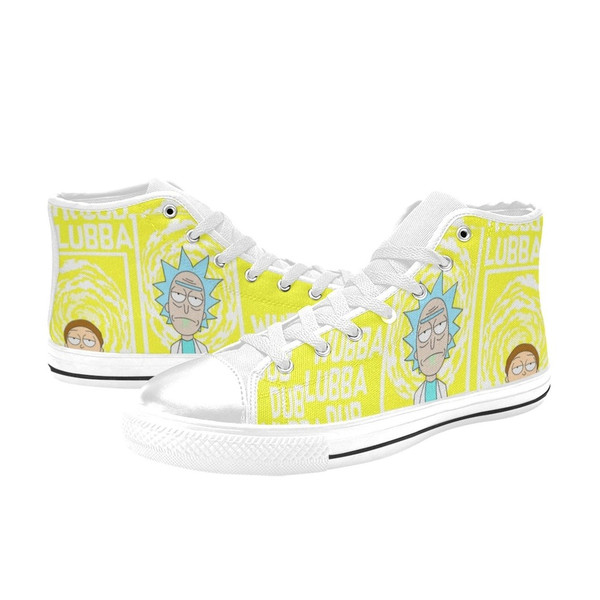 Rick And Morty High Canvas Shoes for Fan, Women and Men, Rick And Morty High Canvas Shoes, Rick And Morty Sneaker