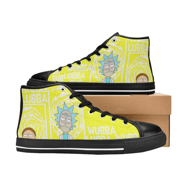 Rick And Morty High Canvas Shoes for Fan, Women and Men, Rick And Morty High Canvas Shoes, Rick And Morty Sneaker