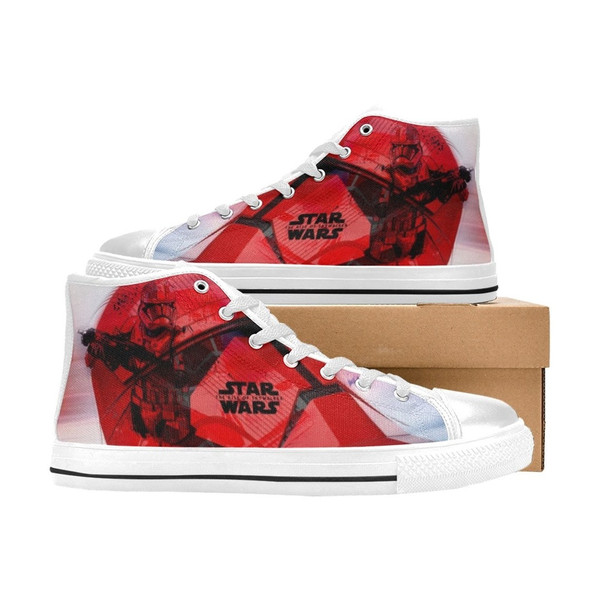 Star Wars Sith trooper High Canvas Shoes for Fan, Women and Men, Star Wars Sith trooper High Canvas Shoes, Star Wars