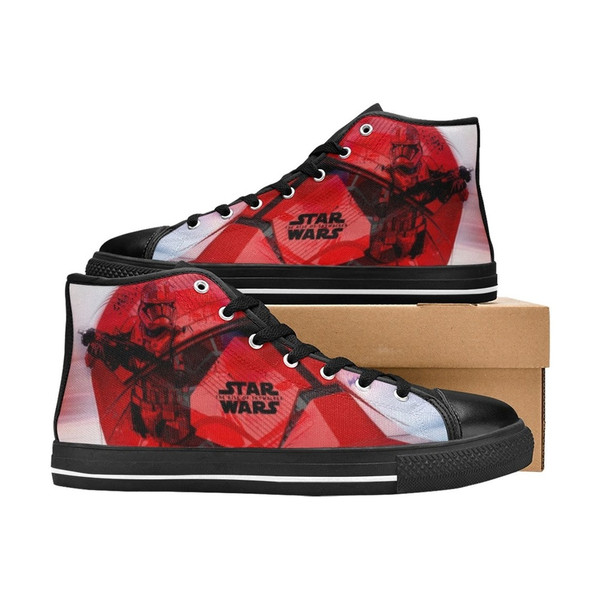 Star Wars Sith trooper High Canvas Shoes for Fan, Women and Men, Star Wars Sith trooper High Canvas Shoes, Star Wars